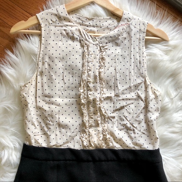 J. Crew Silk Two Piece Baby Swiss Dot Dress - Picture 5 of 9